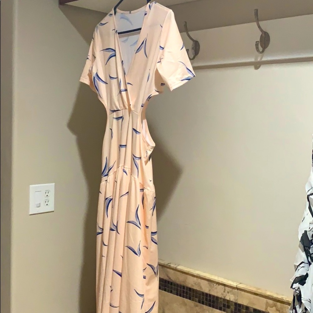 Open sides long dress